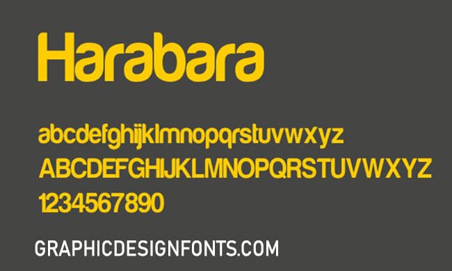 Harabara Font Family Free Download