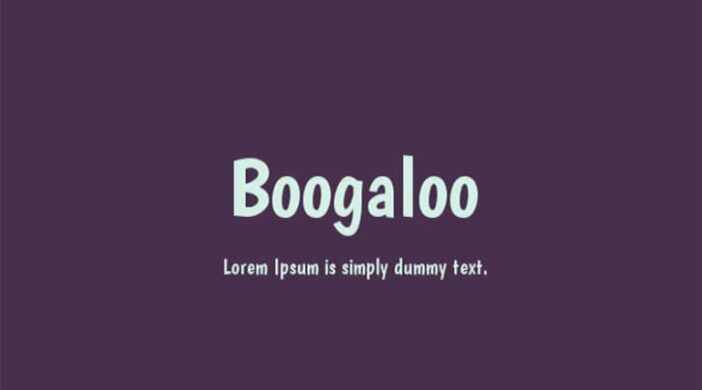 Boogaloo Font Family Free Download