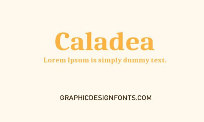 Caladea Font Family Free Download