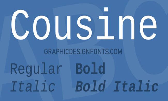 Cousine Font Family Free Download