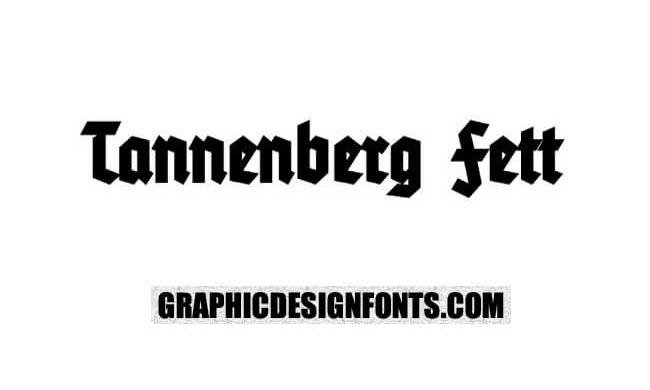 Tannenberg Fett Font Family Free Download