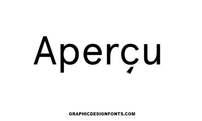 Apercu Font Family Free Download