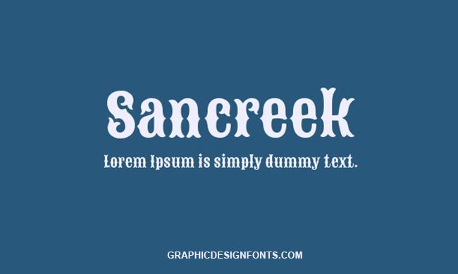 Sancreek Font Family Free Download
