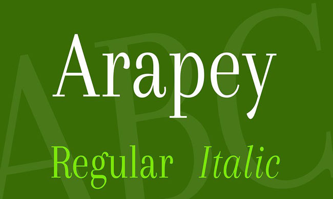 Arapey Font Family Free Download