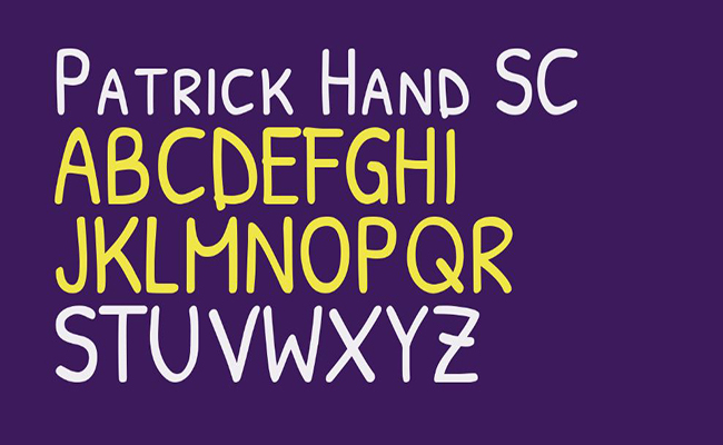 Patrick Hand Font Free Download 