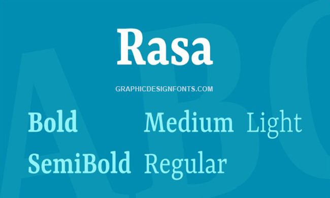 Rasa Font Family Free Download