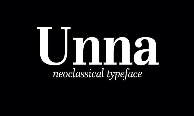 Unna Font Family Free Download
