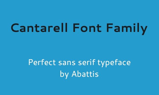 Cantarell Font Family Free Download