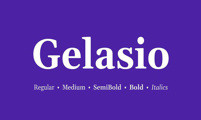 Gelasio Font Family Free Download