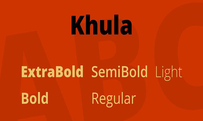 Khula Font Family Free Download