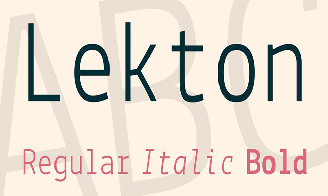 Lekton Font Family Free Download
