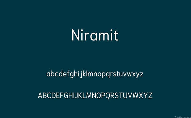 Niramit Font Free Download