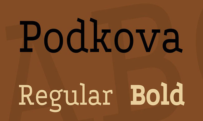 Podkova Font Family Free Download