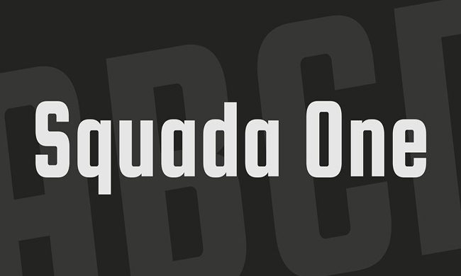 Squada One Font Family Free Download
