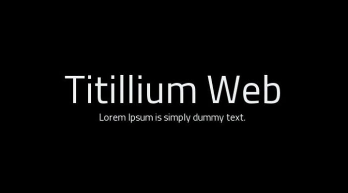 Titillium Font Family Free