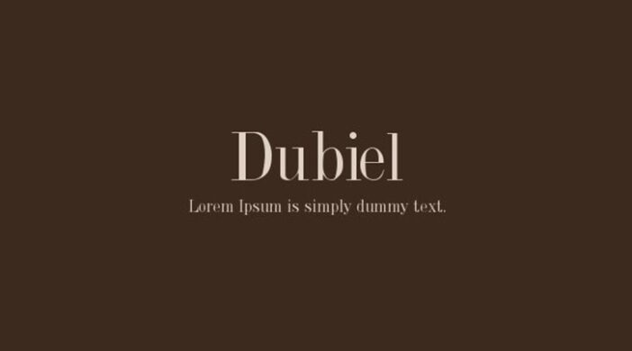 Dubiel Font Family Free