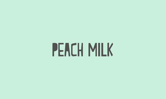 Peach Milk Font Family Free Download