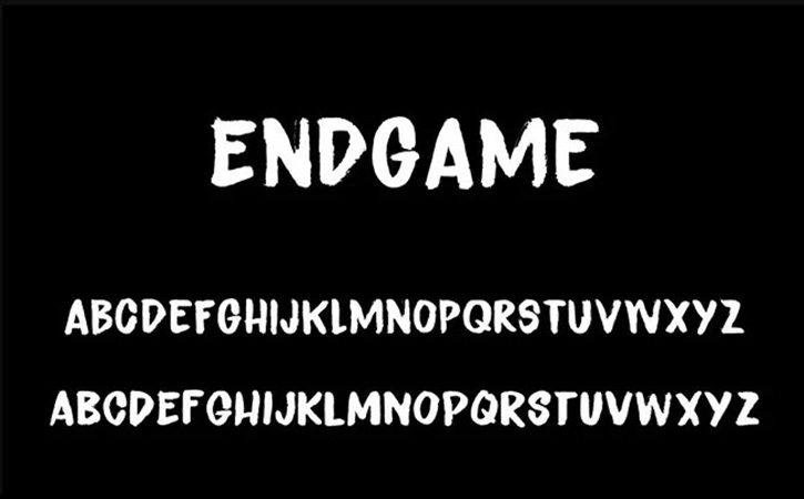 Endgame Font Family Free