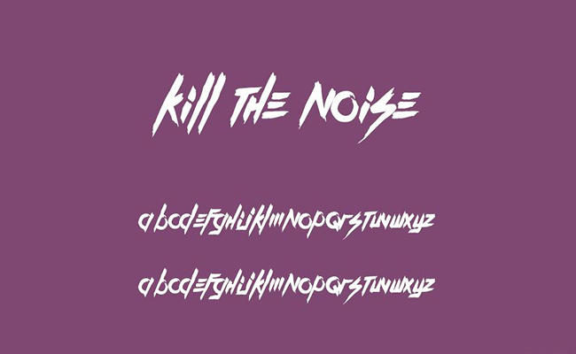 Kill The Noise Font Free Download