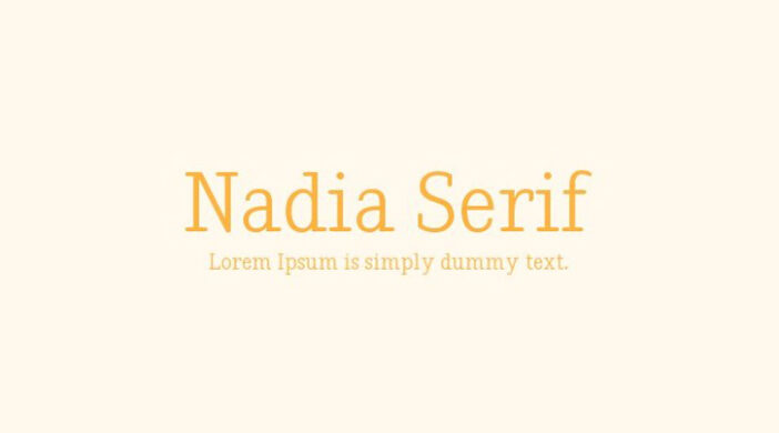 Nadia Serif Font Free
