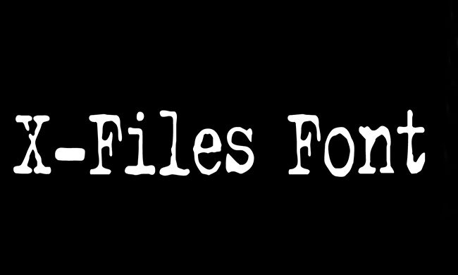 X-Files Font Family Free Download