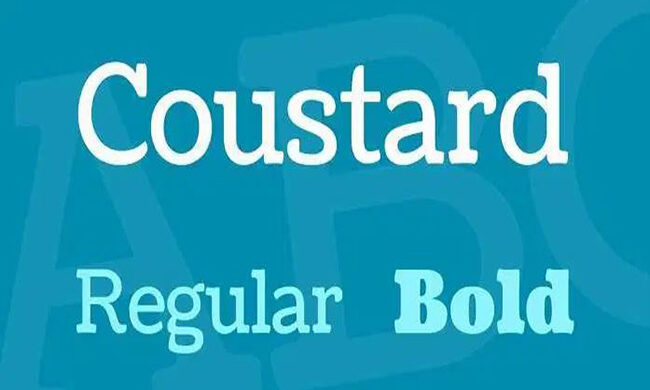 Coustard Font Family Free Download