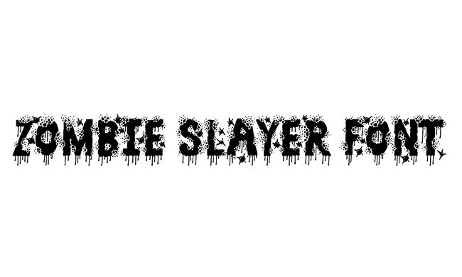 Zombie Slayer Font Family Free Download