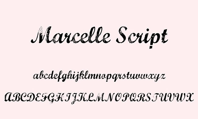 Marcelle Script Font Family Free Download