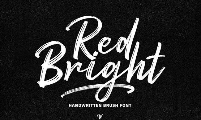 Red Bright Font Family Free Download