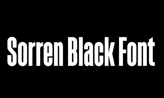 Sorren Black Font Family Free Download