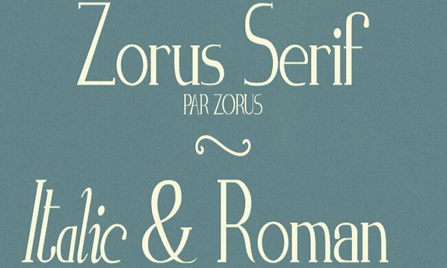 Zorus Serif Font Family Free Download