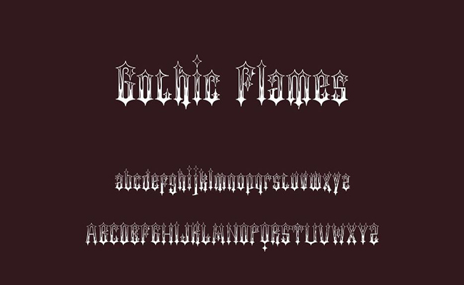 Gothic Flames Font Free Download