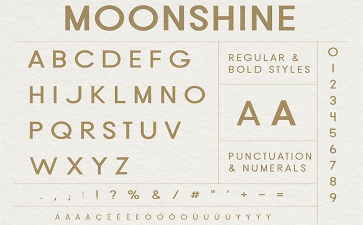 Moonshine Font Family Free Download