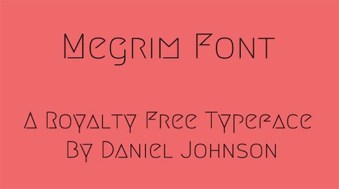 Megrim Font Free Family Download